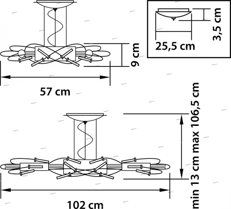 Подвесная люстра Lightstar Ovale 784346