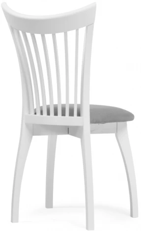 Деревянный стул Woodville Лидиос серый велюр / белый 515979