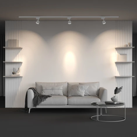 Трековый светильник однофазный GX53 12W 220V Nuvolt Vertu LTL-001W