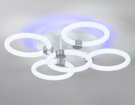 Потолочная светодиодная люстра RGB Ambrella Acrylica FA3841 (220V, пульт управления)