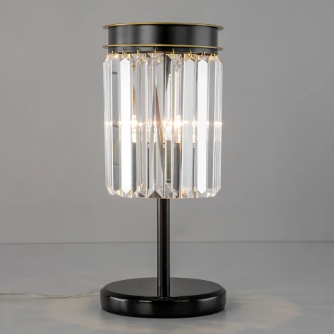 Настольная лампа Мартин CL332811 (220V, хрусталь, подвески, выключатель)