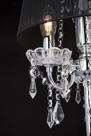 Торшер Eurosvet 2045 2045/3F хром/черный