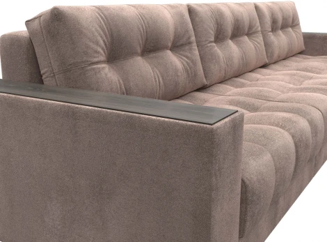 Диван угловой с декором Лига-049 НПБ Лонг Лига Диванов (Велюр) арт.128310