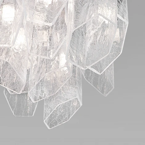Потолочная люстра Wi-Fi Bogate's Iceberg 381/10 (220V, управление смартфоном, голосовое управление, умный дом - Minimir Home, Алиса, Маруся, Салют, круглые)