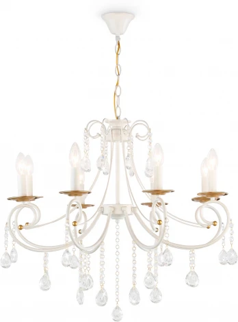 Подвесная люстра с хрусталем Ambrella Classic TR4917 (220V, подвески, на цепи, подсвечник, свеча)