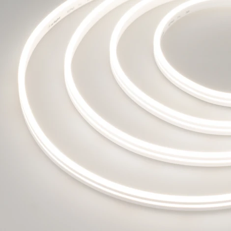 Светодиодная лента герметичная МУНLIGHT-SIDE-A168-4x10mm 24V Day4000 (7.2 W/m, IP65, 5m, wire x2) (Arlight, Силикон) 038312