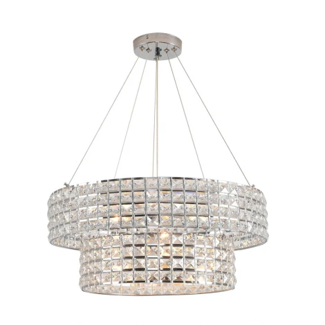 Люстра подвесная Lumion Narina 8378/5 хром/прозрачный, металл/хрусталь E27 5*60W 220V