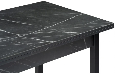 Стол Woodville Форли 90(150)х67 файерстоун / черный матовый 550564