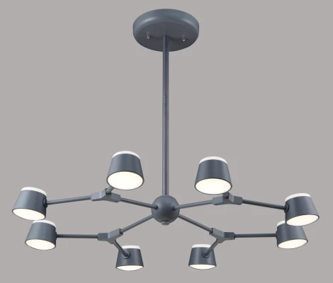 Потолочная люстра Crystal Lux MADRID SP8 GRAY