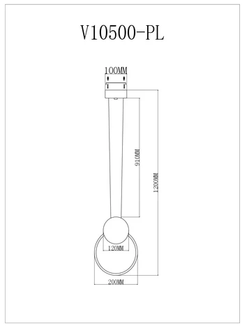 Подвесной светильник светодиодный Moderli Store V10500-PL (220V, на проводе, кольцо)