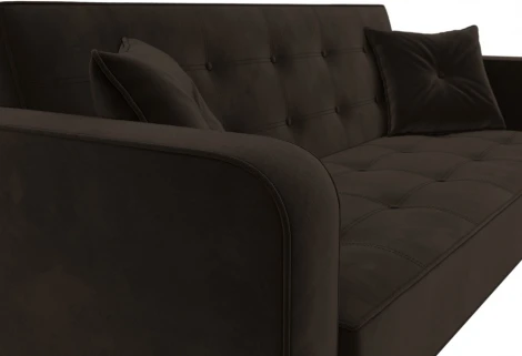 Диван-книжка Тур (Коричневый/Микровельвет) Лига Диванов арт.121784