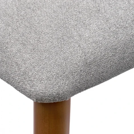 Стул Lucas 3 серый букле с ножками цвета орех Bradexhome арт.RF 0798