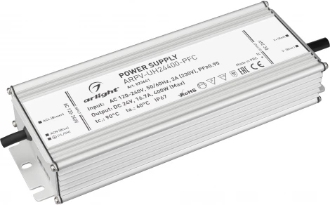 Блок питания ARPV-UH24400-PFC (24V, 16.7A, 400W) (IP67 Металл) 023641 Arlight ARPV