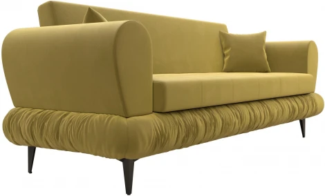 Диван-книжка Лига-045 (Желтый/Микровельвет) Лига Диванов арт.122332