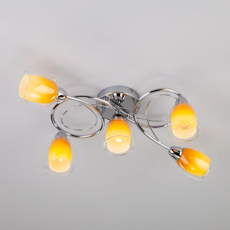 Потолочная люстра Eurosvet Potpourri 30153/5 желтый