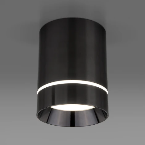 Накладной точечный светильник Elektrostandard Topper DLR021 9W 4200K Черный жемчуг (LED, 220V, круглые)