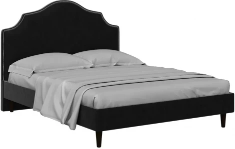 Кровать Queen II Victoria L 1600 ОГОГО (арт.574904), (Ткань/Черный)