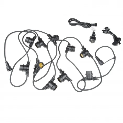 Гирлянда Uniel UDL-K121 10/E27/5M 5C IP65 BLACK BELT-LIGHT