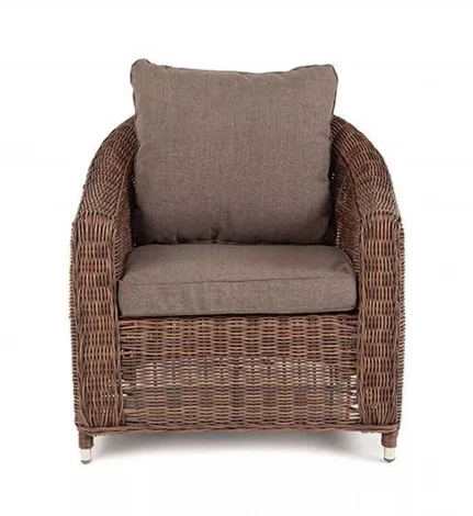 Кресло из искусственного ротанга, цвет коричневый 4SIS Кон Панна YH-C1808W brown