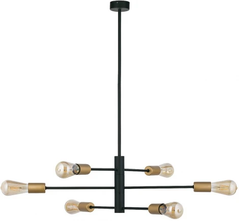 Потолочная люстра на штанге Nowodvorski Rotor Black/Gold 7937 (220V)