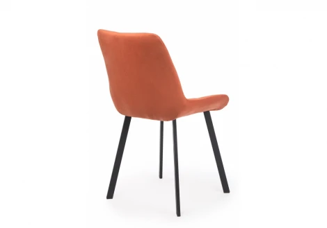 Стул на металлокаркасе Челси П терракотовый (zd 432) / черный 632519