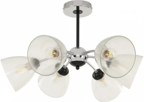 Потолочная люстра на штанге Arte Milano Napoli-329007 329007/3+3 CR.BK (220V)