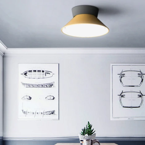 Потолочный светильник круглый Knap D40 Yellow Imperiumloft Knap01 (193555-26) (LED, 220V, круглые)