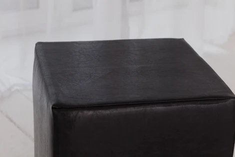 Пуф Dreambag Валенсия Черный ЭкоКожа 13165