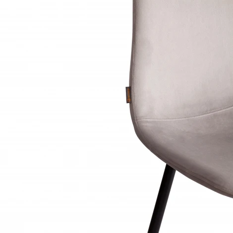 Стул Breeze/Бриз (мод. JSC-58)/2 шт. в упаковке велюр/металл, 44х53х86см, светло-серый HLR14/черный (Комплект из 2 шт.) Tetchair 24481