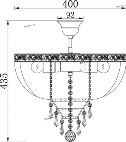 Потолочная люстра Maytoni Palace DIA890-CL-05-N