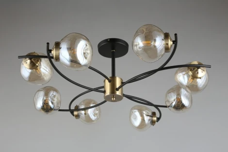 Потолочная люстра на штанге Omnilux Moncalvo OML-95307-08 (220V, шарики)