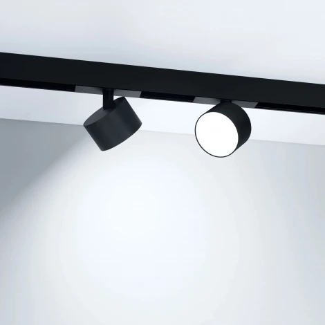 Трековый светильник магнитный MAG-ORIENT-RONDO-R90-9W Day4000-MIX (BK, 110 deg, 48V, DALI) (Arlight, IP20 Металл) 047146 (LED)