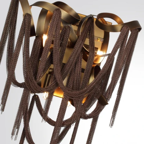 Бра Odeon Light Chainy 5066/4W античн.бронза/коричневый/металл/металл G9 4*40W (220V)