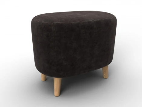 Пуф 003 (ДСП,Фанера/Дерево/Велюр/Коричневый) Лига Диванов 132499