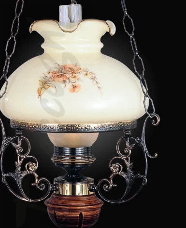 Подвесная люстра Reccagni Angelo L 2400 G (220V, на цепи, цветы, под старину)