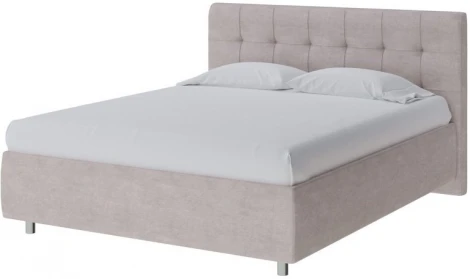 PROxSON Кровать Nety без основания (Ткань: Велюр Лофти Бежевый) 200x200