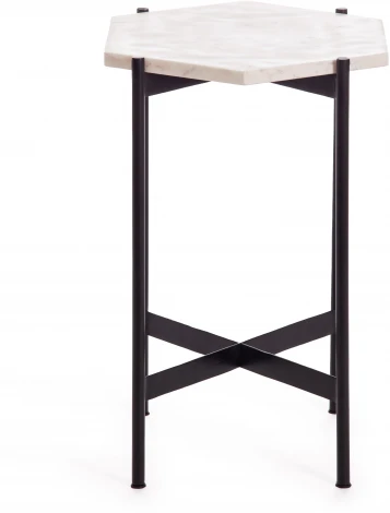 Столик кофейный Secret De Maison FENDY (mod. 11980) алюминиевый сплав/мрамор, 38*38*53 см, античная медь Tetchair 15859