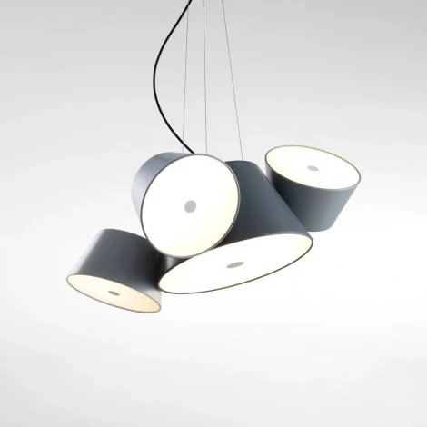 Подвесная люстра Tam Tam Mini синий/серебристо-серый Marset A633-131 48 + A633-130 38 (3) (161981)