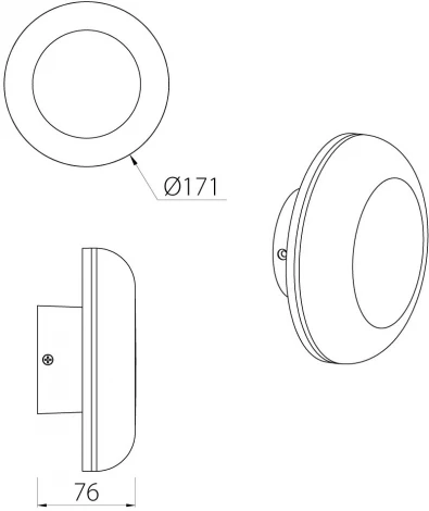 Архитектурная подсветка светодиодная IP65 Quoizel Dwell NC-133243-DG (220V)