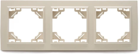 Рамка на 3 поста (слоновая кость) Stekker Эрна 39242