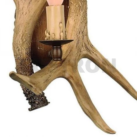 Бра Omnilux Loureiro OML-52001-01 (220V, подсвечник, свеча, рога)