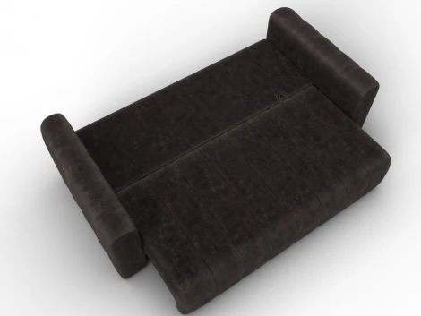 Диван прямой Лига-062 НПБ (ДСП,Фанера,ХДФ/Пластик/Велюр/Коричневый) Лига Диванов 130270