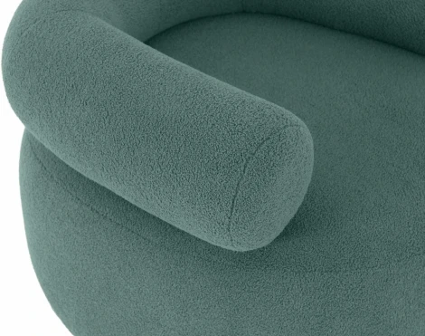 Кресло Tirella вращающееся ОГОГО (арт.833534), (Искусственный мех/Синий)