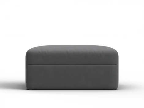 Модуль пуф Лига-060 НПБ (ЛДСП,Брус,Фанера,Замша/Серый) Лига Диванов 129581