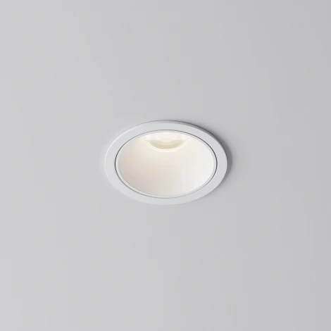 Встраиваемый светильник Maytoni Alfa LED DL043-01-10W4K-RD-W-1 (220V, круглые)