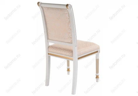 Стул Woodville Рембрандт молочный / патина золото 406093