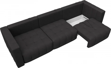 Диван прямой Лига-052 НПБ Лонг Лига Диванов (Замша) арт.128793