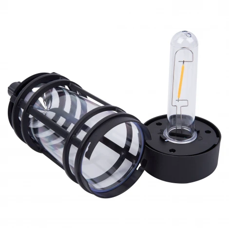 Садовый светильник на солнечной батарее «Винтаж», 1 филаментная лампа. Теплый белый свет. 1*ААA Ni-Mh аккумулятор в/к. IP44 Uniel USL-S-189/PT480 VINTAGE