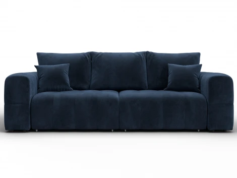 Диван прямой Лига-110 НПБ (ДВП,ДСП,ЛДСП,Брус,Фанера,Велюр/Синий) Лига Диванов 136511