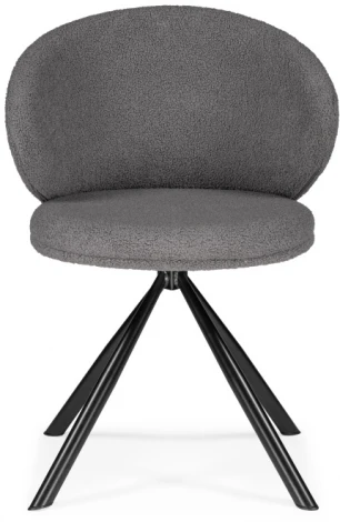 Стул Woodville на металлокаркасе Solomon крутящийся gray / black 15601